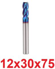 Ø12 x 30 x 75 mm Karbür Freze HRC65