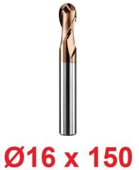 Ø16 x 150 mm Karbür Küre Freze