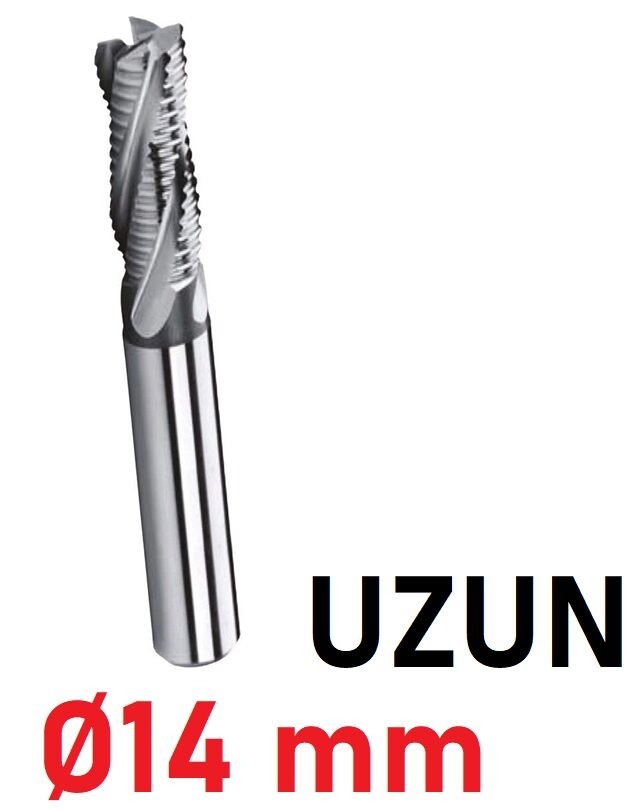 Ø14 mm Uzun Kabatalaş Freze