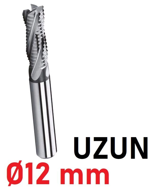 Ø12 mm Uzun Kabatalaş Freze