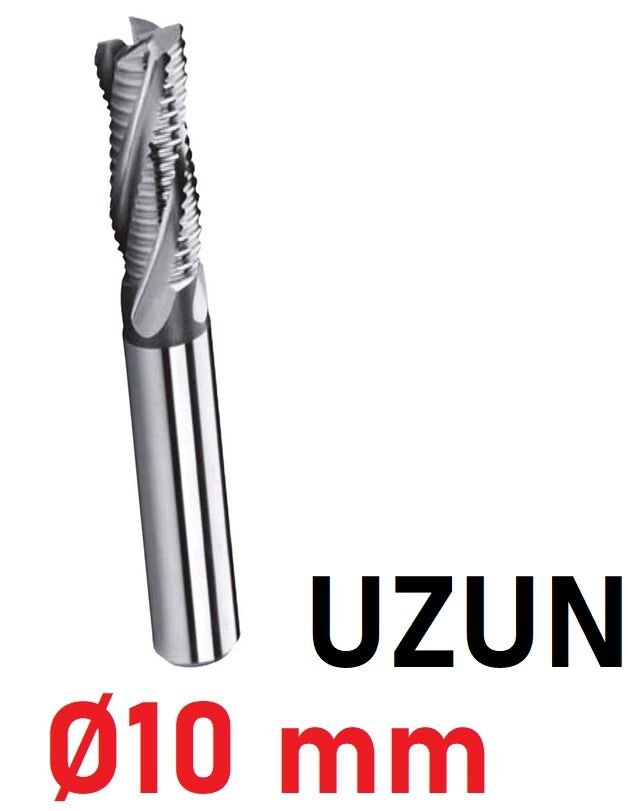 Ø10 mm Uzun Kabatalaş Freze