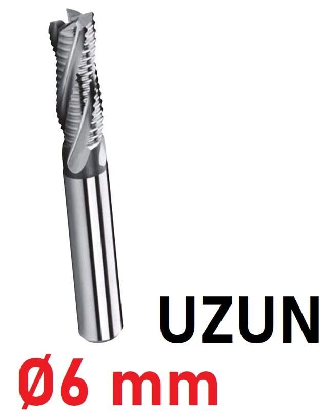 Ø6 mm Uzun Kabatalaş Freze