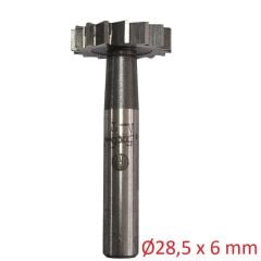 Ø28,5 X 6 mm T Freze DIN 850 A Düz Diş FRA