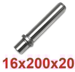 16 x 200 x 20 Ortadan Şapkalı Kolon