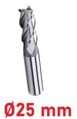 Ø25 mm Kısa Parmak Freze