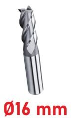Ø16 mm Kısa Parmak Freze