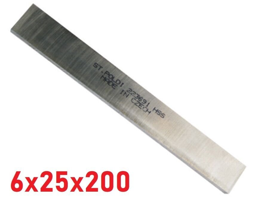 6 x 25 x 200 mm Lama Torna Kalemi