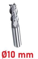 Ø10 mm Kısa Parmak Freze