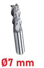 Ø7 mm Kısa Parmak Freze