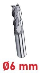 Ø6 mm Kısa Parmak Freze