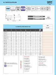 UNF 1/4-28 EL KILAVUZU DIN2181