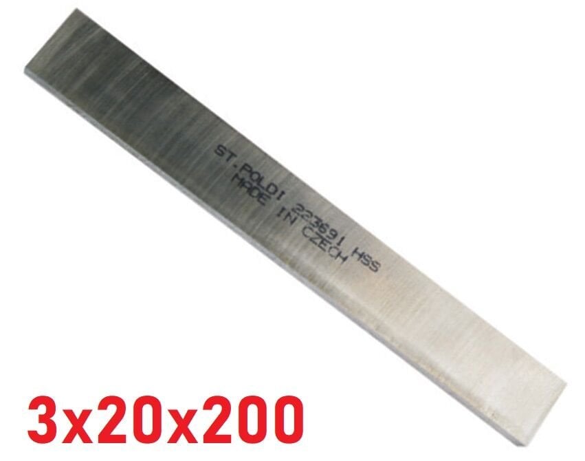 3 x 20 x 200 mm Lama Torna Kalemi