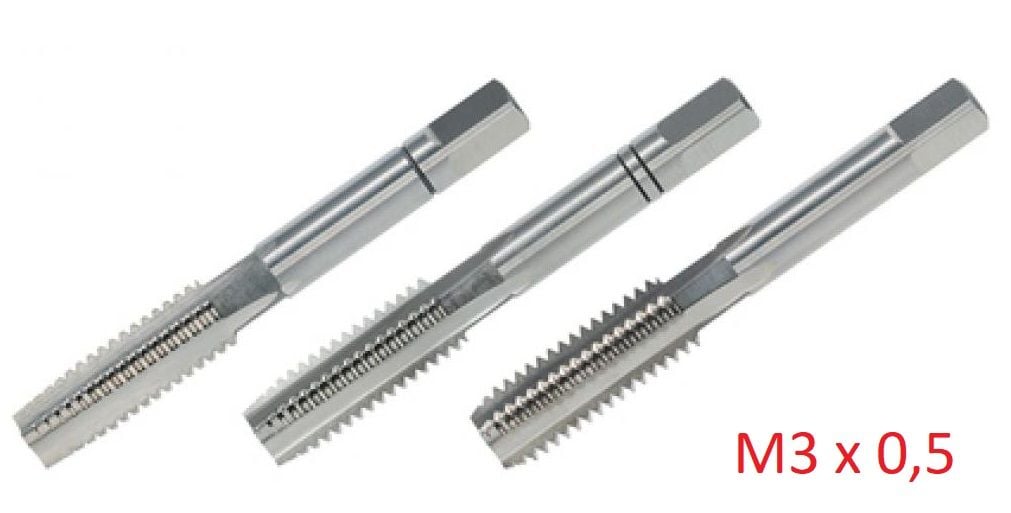 M3 x 0,5 El Kılavuzu DIN 352