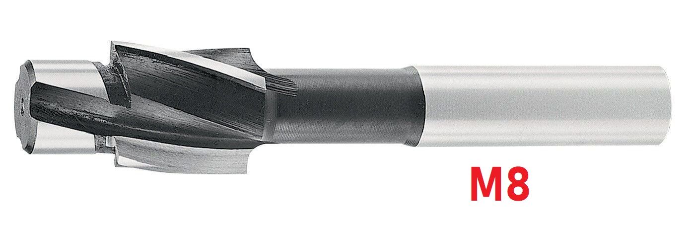 M8 Sabit Pilotlu Havşa Freze DIN373