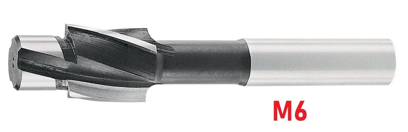 M6 Sabit Pilotlu Havşa Freze DIN373