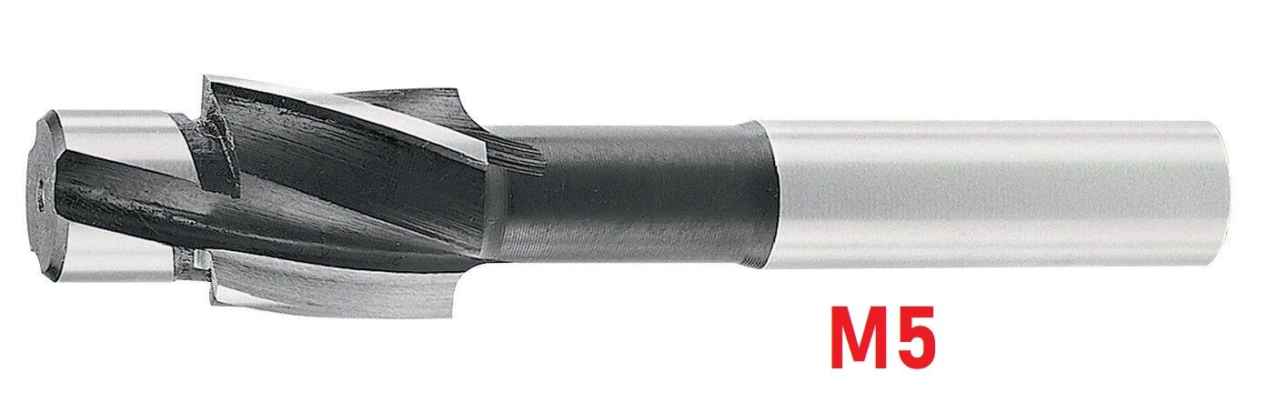 M5 Sabit Pilotlu Havşa Freze DIN373
