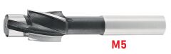 M5 Sabit Pilotlu Havşa Freze DIN373