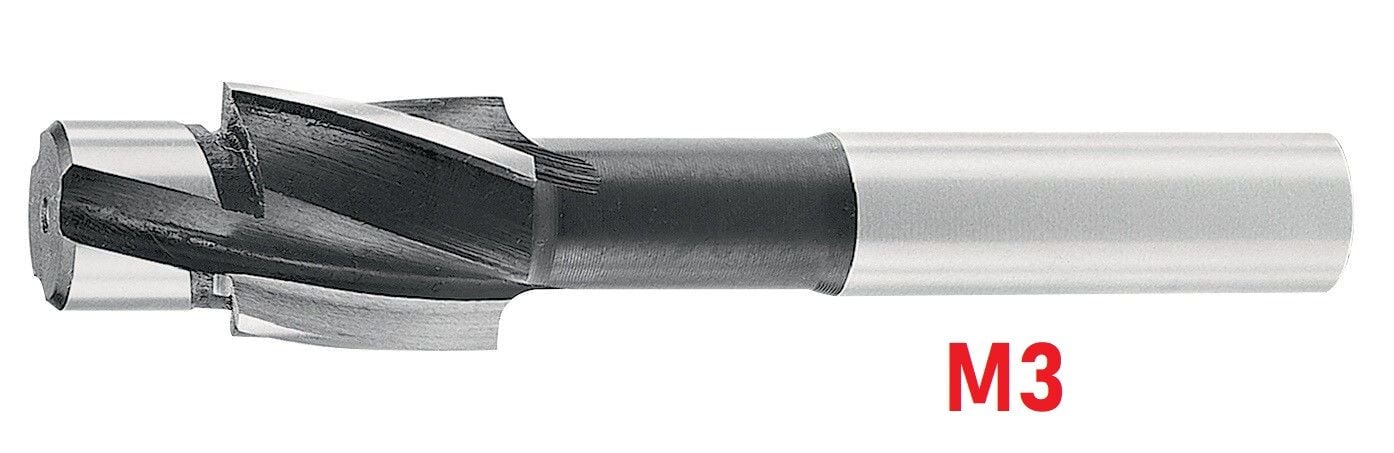 M3 Sabit Pilotlu Havşa Freze DIN373