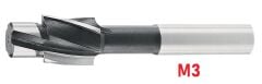 M3 Sabit Pilotlu Havşa Freze DIN373