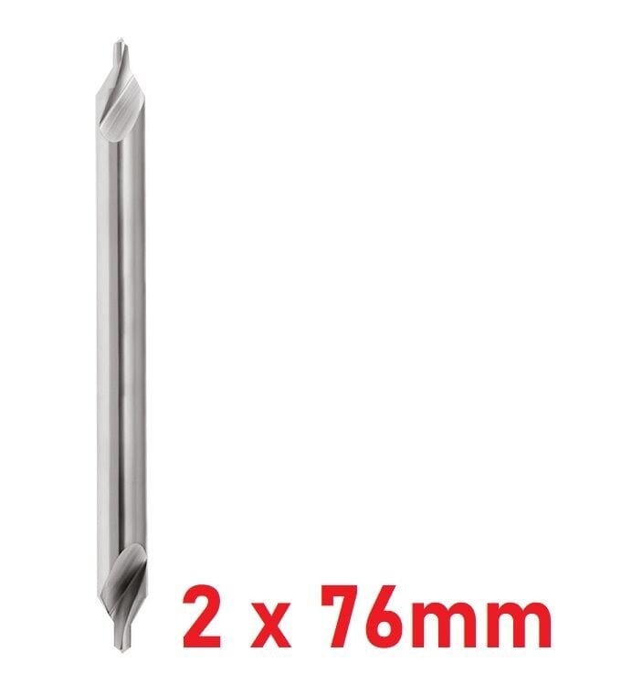 2 x 76 mm Uzun Punta Matkabı DIN333