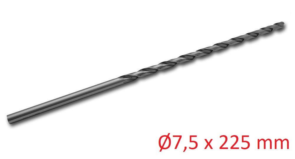 Ø7,5 x 225 mm Matkap Ucu DIN 1869