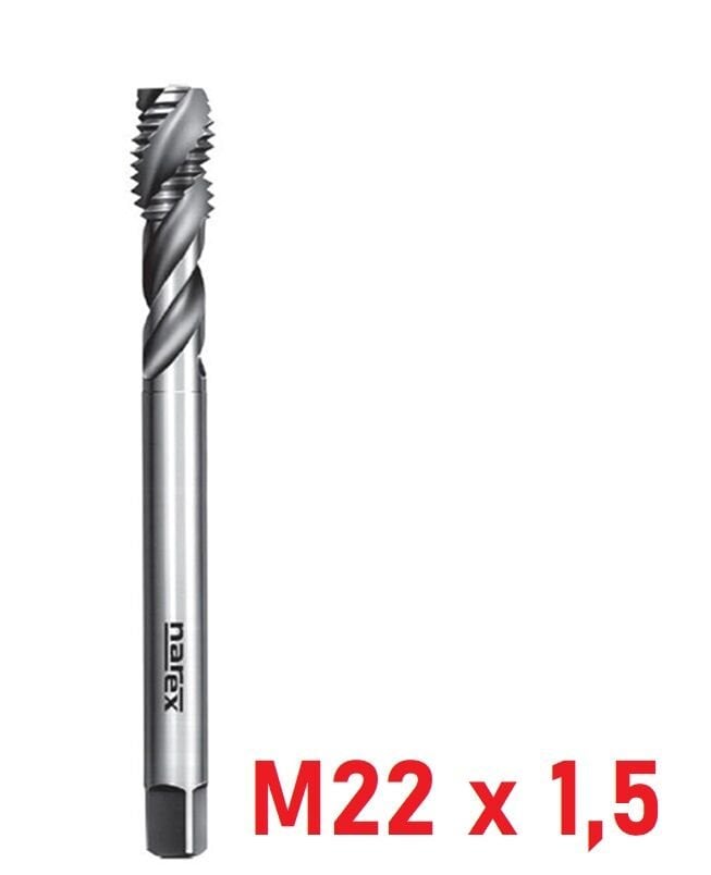 M22 x 1,5 İnce Diş Helis Makine Kılavuzu DIN374/C HSS-E
