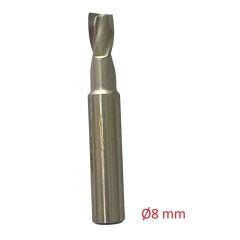 Ø8 mm İki Ağızlı Parmak Freze DIN 327
