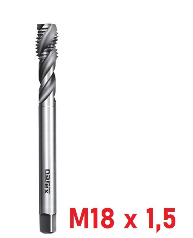 M18 x 1,5 İnce Diş Helis Makine Kılavuzu DIN374/C HSS-E