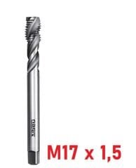 M17 x 1,5 İnce Diş Helis Makine Kılavuzu DIN374/C HSS-E