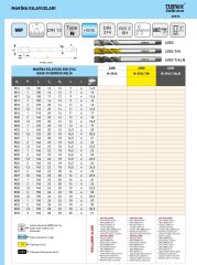 M15 x 1,5 İnce Diş Helis Makine Kılavuzu DIN374/C HSS-E