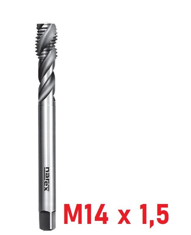 M14 x 1,5 İnce Diş Helis Makine Kılavuzu DIN374/C HSS-E
