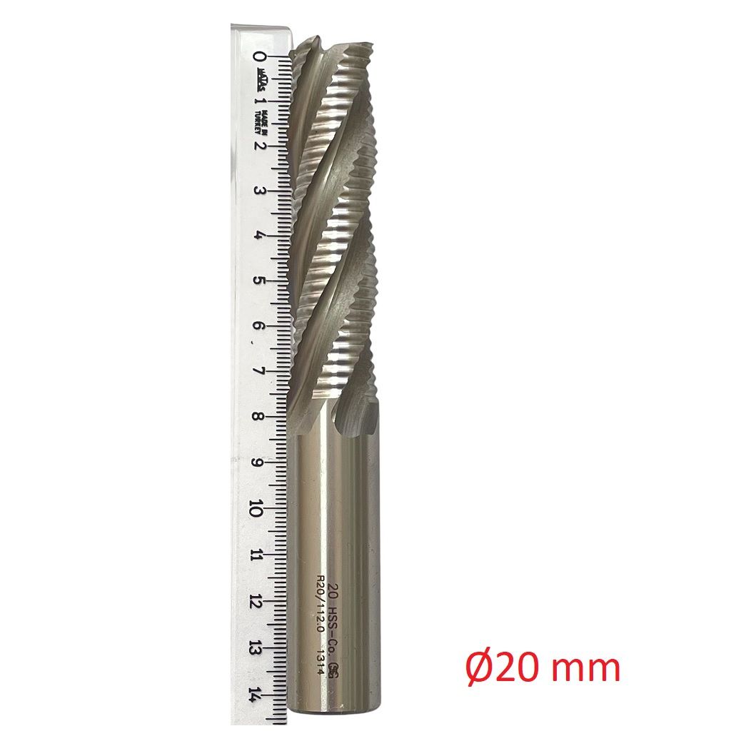 Ø20 mm Kabatalaş Parmak Freze DIN844 NR Uzun