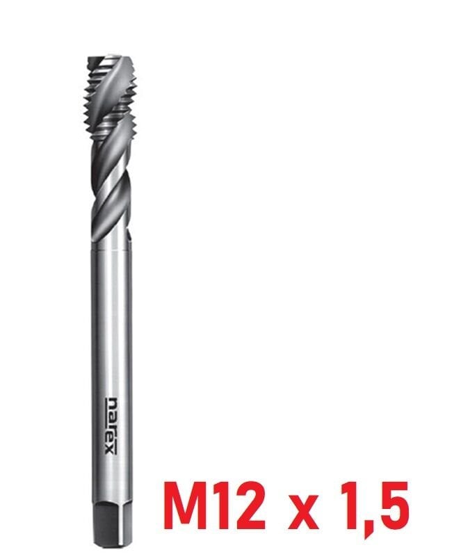 M12 x 1,5 İnce Diş Helis Makine Kılavuzu DIN374/C HSS-E