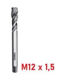 M12 x 1,5 İnce Diş Helis Makine Kılavuzu DIN374/C HSS-E