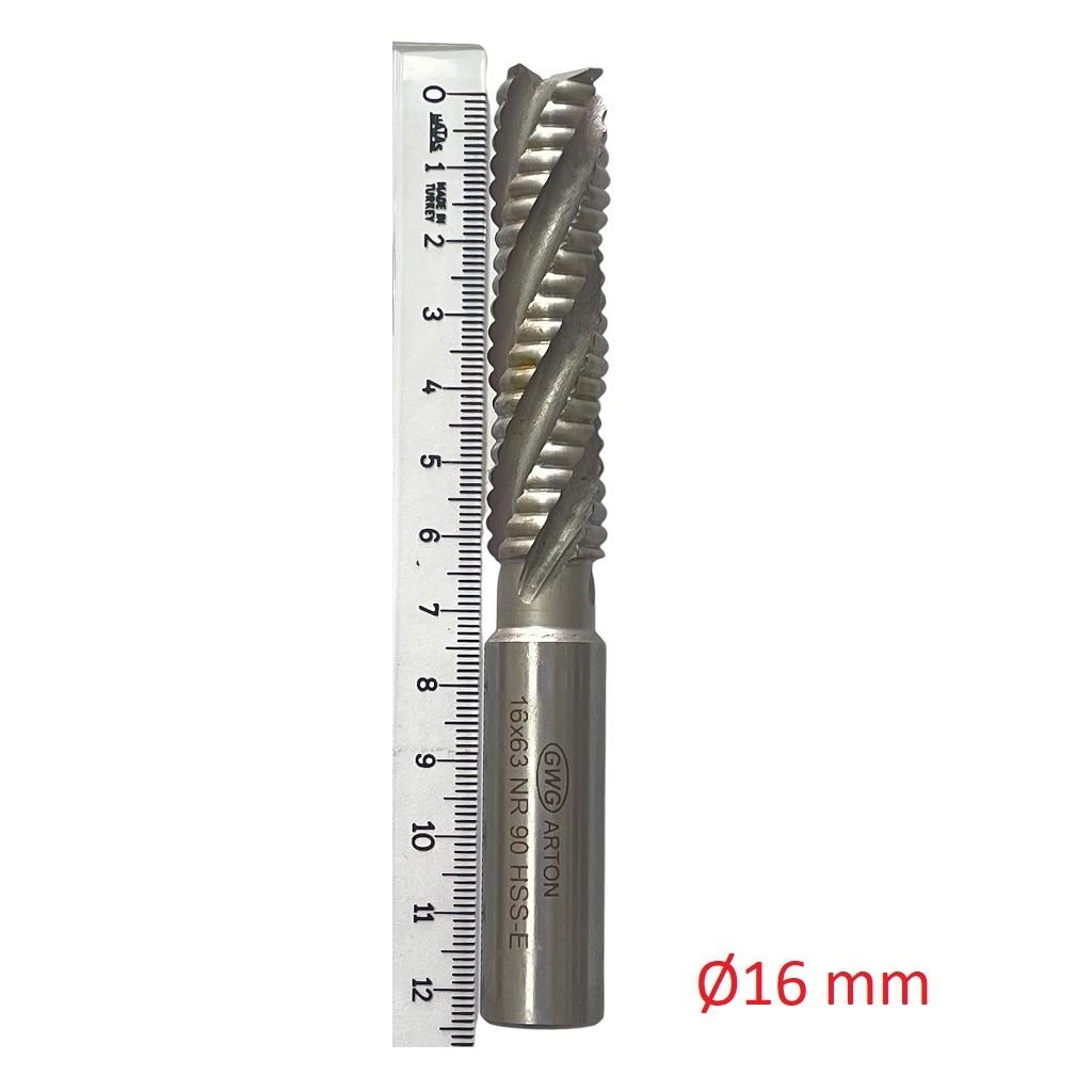 Ø16 mm Kabatalaş Parmak Freze DIN844 NR Uzun
