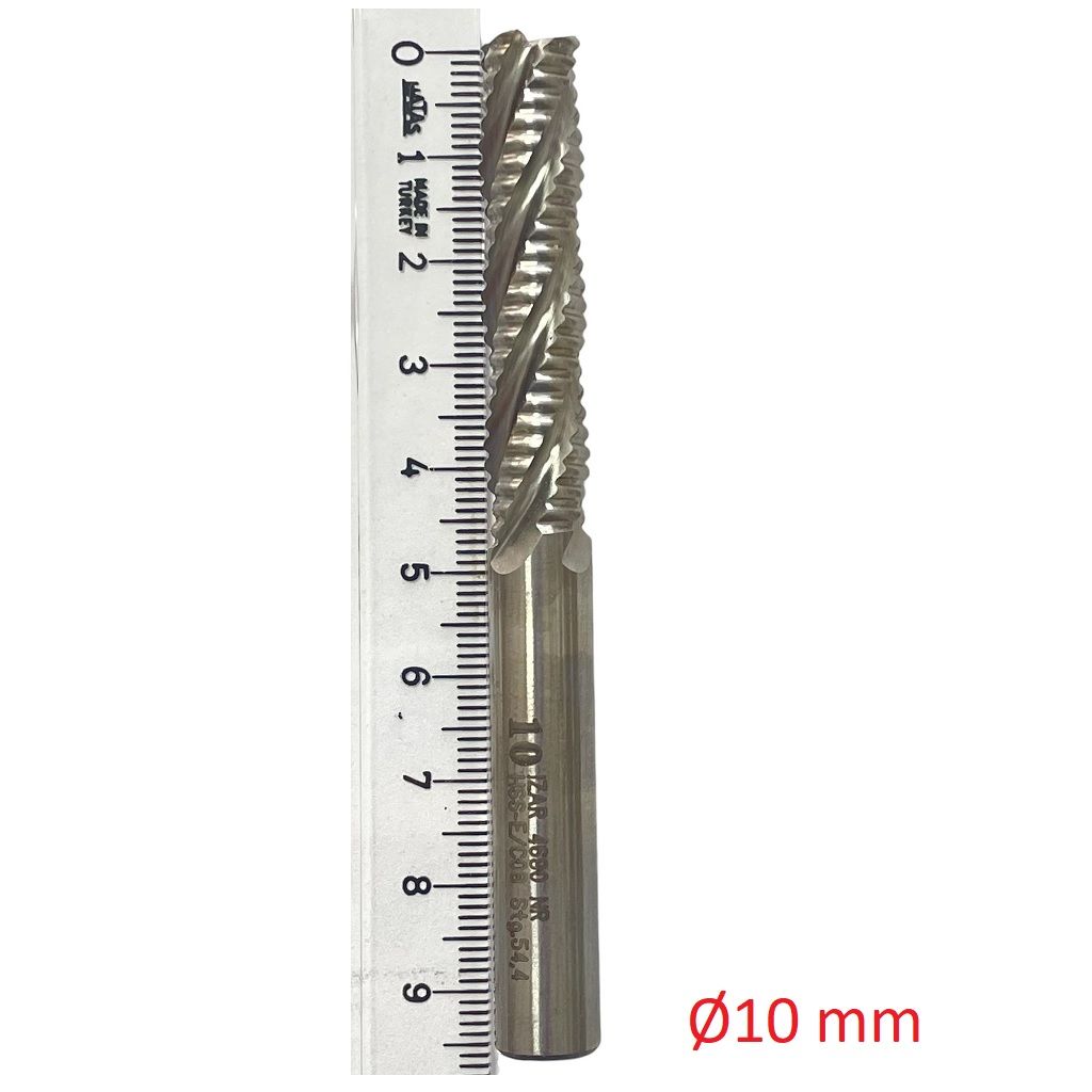 Ø10 mm Kabatalaş Parmak Freze DIN844 NR Uzun