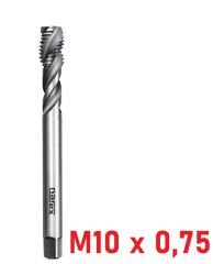 M10 x 0,75 İnce Diş Helis Makine Kılavuzu DIN374/C HSS-E