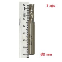Ø8 mm Kabatalaş Parmak Freze DIN844 NR