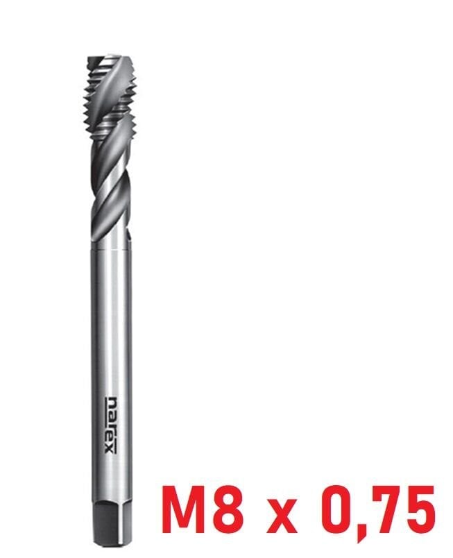 M8 x 0,75 İnce Diş Helis Makine Kılavuzu DIN374/C HSS-E
