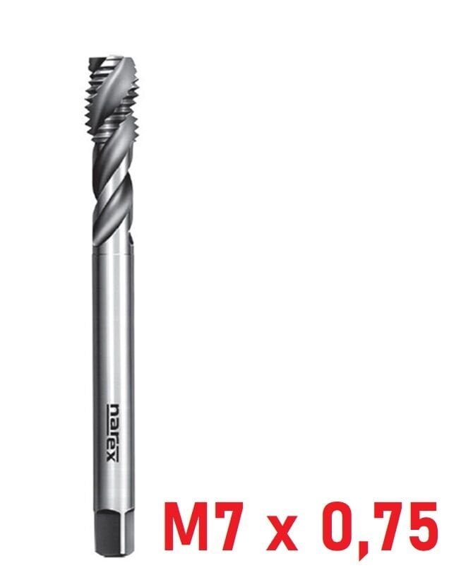 M7 x 0,75 İnce Diş Helis Makine Kılavuzu DIN374/C HSS-E