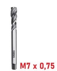 M7 x 0,75 İnce Diş Helis Makine Kılavuzu DIN374/C HSS-E