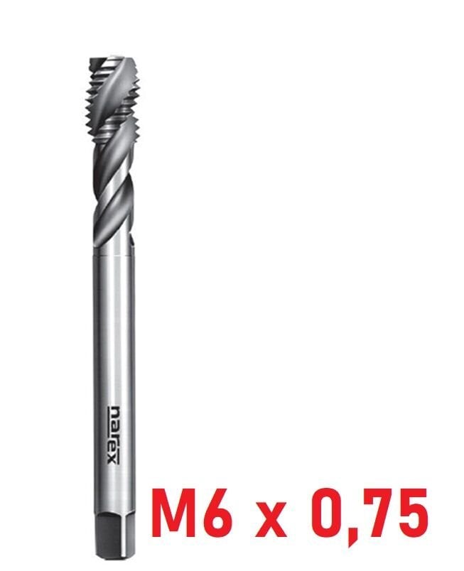 M6 x 0,75 İnce Diş Helis Makine Kılavuzu DIN374/C HSS-E