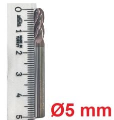 Ø5 X 16 X 50 mm Karbür Freze Küre R2,5