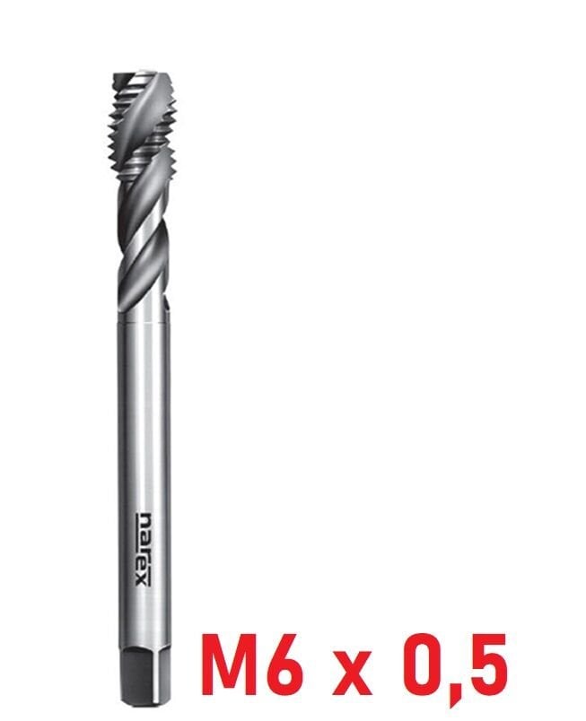 M6 x 0,5 İnce Diş Helis Makine Kılavuzu DIN374/C HSS-E