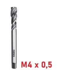 M4 x 0,5 İnce Diş Helis Makine Kılavuzu DIN374/C HSS-E