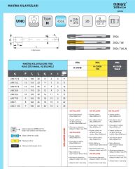 UNC 1 1/8-7 Düz Makine Kılavuzu
