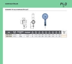 0-0.8mm x 0.01 Ekonomik Tip Salgı Komparatör Saati