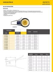 0-10mmx0.01 Saatli Dış Çap Komparatörü AS-405110