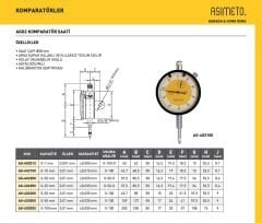 0-1mmx0.001 AGD2 Komparatör Saati AS-402012