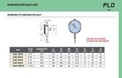 0-50mmx0.01 Ekonomik Tip Komparatör Saati
